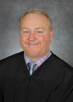 Offiical portrait of Judge Eric S. Stovall. 