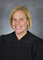 Official portrait of Judge Abigail Voelker. 