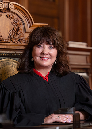 Official portrait of Chief Justice Debra Hembree Lambert. 